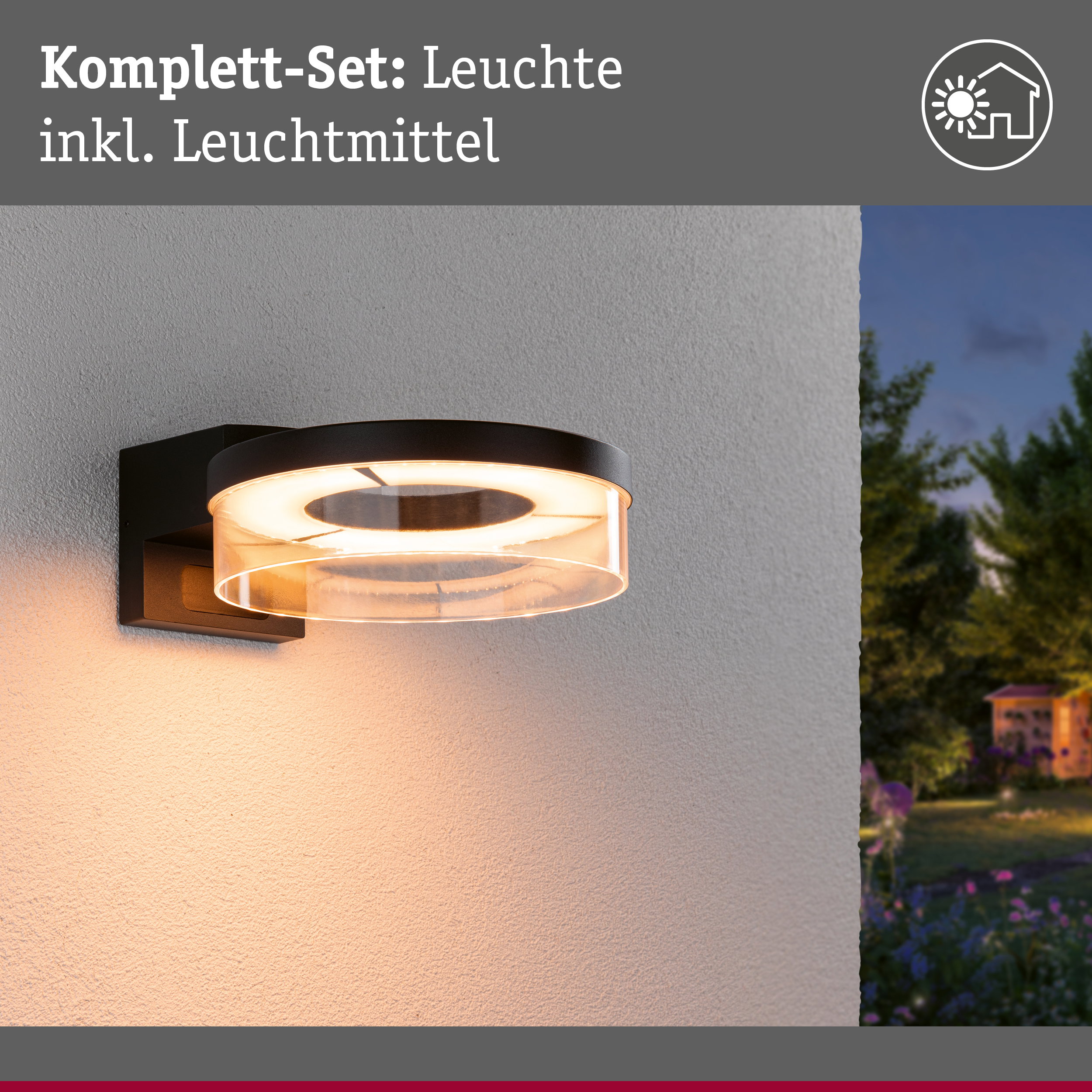 Capera LED wandlamp, antraciet, CCT, IP44 - Paulmann | Koop online Capera LED wandlamp, antraciet, CCT, IP44 - Paulmann | Koop online