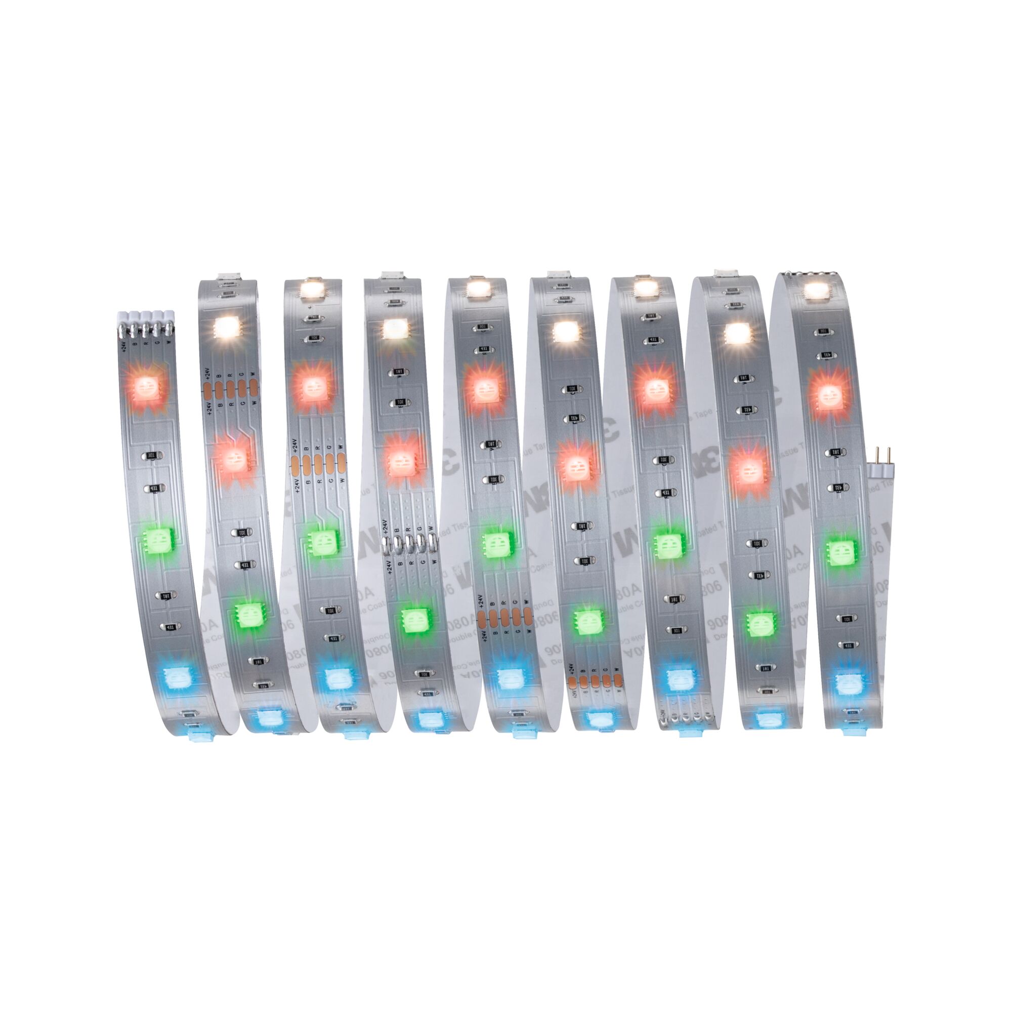 MaxLED 250 LED Strip uitbreiding 2,5m RGBW+ 17W 270lm/m RGBW+ Kleurrijke LED-lichtstrips met flexibele zilveren printplaat voor veelzijdig gebruik.