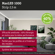 Bande LED MaxLED 1000 2,5 m blanche pour éclairage intérieur économe en énergie