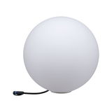 Lampe sphérique blanche en plastique avec câble noir pour éclairage intérieur moderne