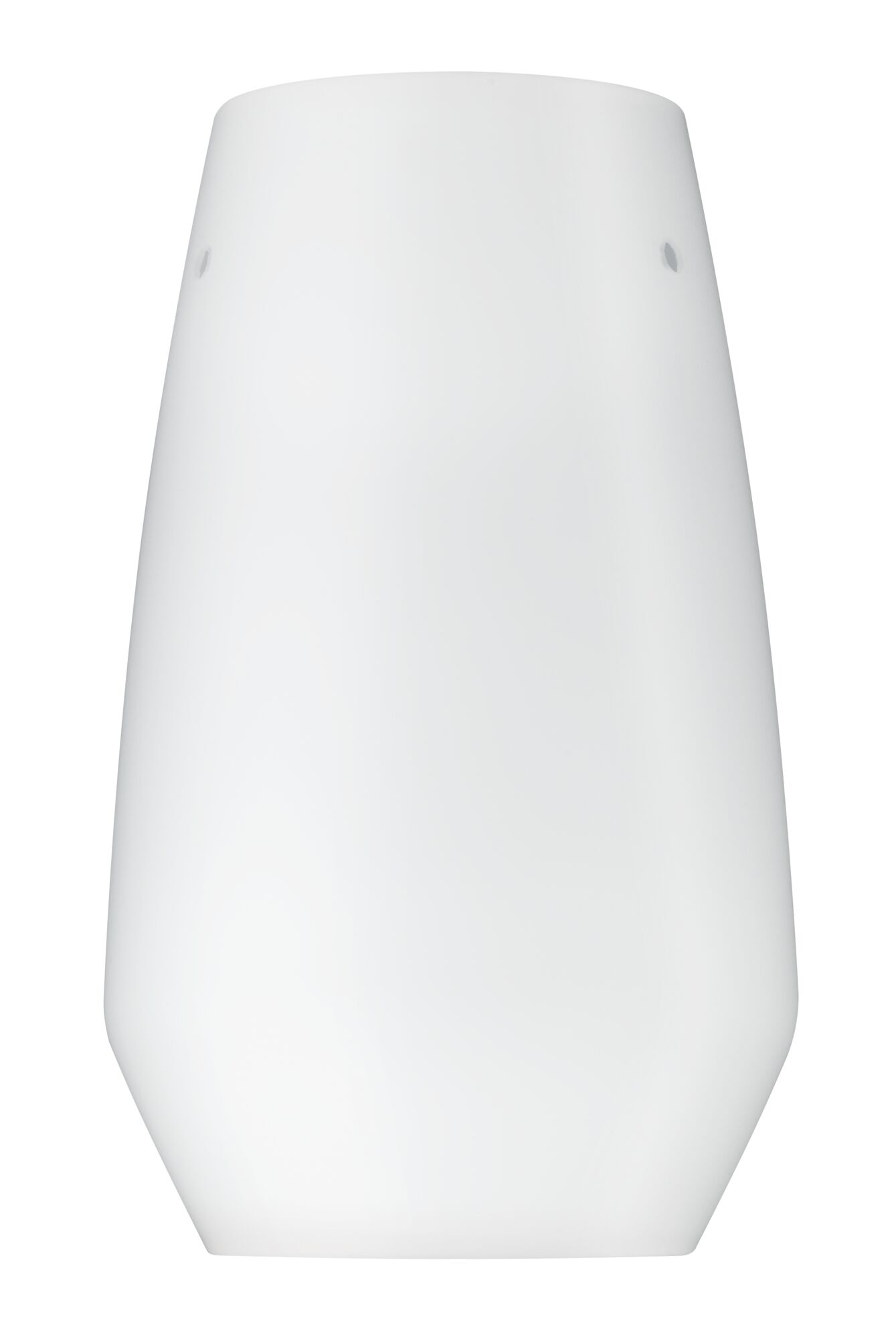 Abat-jour en verre blanc moderne avec forme épurée pour plafonniers LED