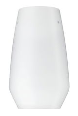 Abat-jour en verre blanc moderne avec forme épurée pour plafonniers LED