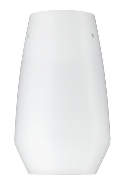 Abat-jour en verre blanc moderne avec forme épurée pour plafonniers LED