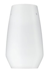 Moderner weißer Lampenschirm aus Glas mit klarer Form für LED-Deckenleuchten