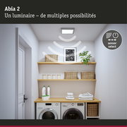 Panneau LED Abia 2 White Select Détecteur de mouvement crépusculaire (HF) carré 300x300mm 14W 900lm White Select Chrome mat