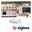Clever Connect Connection Box Smart Home Zigbee 3.0 Tunable White Tunable White White White Zigbee control unit with four ports shown with modern kitchen and living room LED lighting