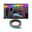 EntertainLED Tuyau LED Black Neon 5m 12W 96 LEDs/m RGB+ 24VA Bande LED noire colorée avec éclairage RGB flexible pour installation gaming sur mur et bureau.