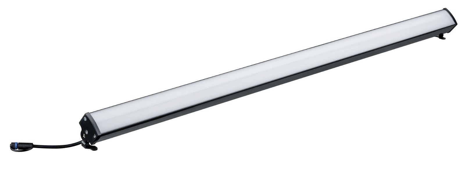 Plug & Shine LED Bodenaufbauleuchte Lichtleiste Einzelspot IP67 eckig 856x52mm 3000K 8W 660lm 24V Anthrazit Alu Druckguss