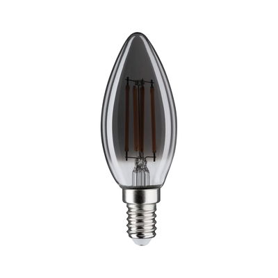 Ampoule LED bougie claire avec culot E14 et filaments visibles pour éclairage décoratif