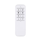 White LED remote control with buttons for brightness, color temperature, and on/off functions