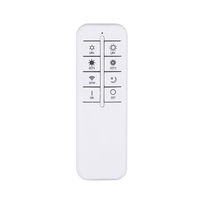 Télécommande LED blanche avec boutons pour luminosité, température de couleur et marche/arrêt