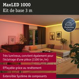 MaxLED 1000 kit LED 3 m avec protection pour éclairage lumineux de pièce et système extensible