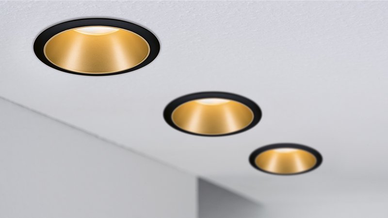 Paulmann 3er Set Recessed Spot Spotlight LED Ceiling Alu Lamp Spotlight Office Hallway 
