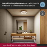 Plafonnier moderne avec protection IP44 pour salle de bain, résistant à l'eau et usage polyvalent