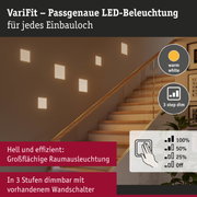 VariFit LED-Wandbeleuchtung in warmweiß, dimmbar in 3 Stufen, für Treppenhaus und Raumbeleuchtung