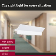 White modern metal LED ceiling spotlight for high-quality indoor lighting and elegant room design