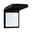 White four-button wall switch in black protective casing for outdoor use.