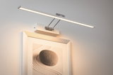 Moderne LED-Bilderleuchte aus Metall in Silber mit warmweißem Licht für Wanddekorationen