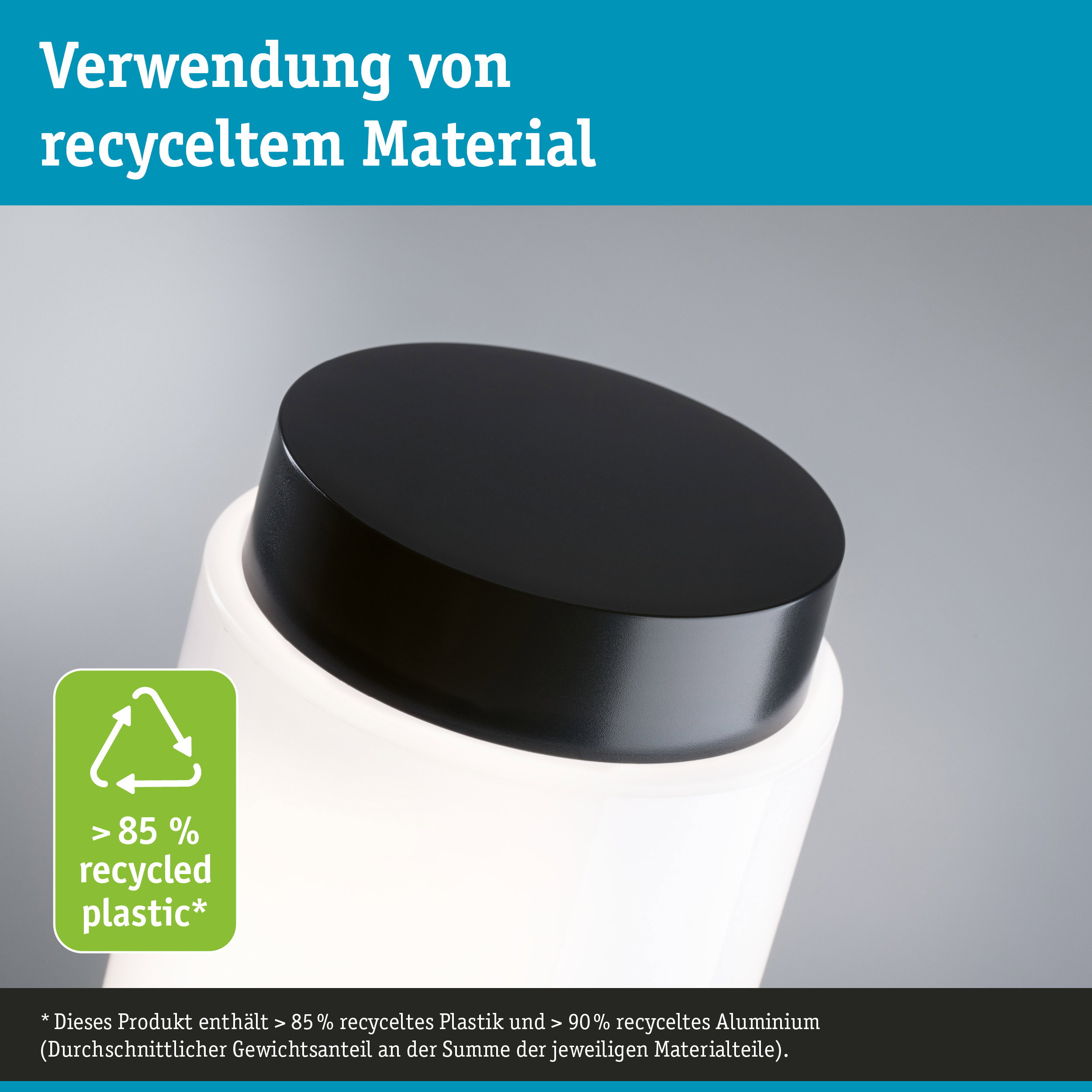 ModuShine Schirm Selaro IP44 zylindrisch Anthrazit/Weiß