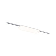 Modernes LED-Schienenlicht mit weißem Kunststoffdiffusor und silberner Schiene für flexible Raumbeleuchtung