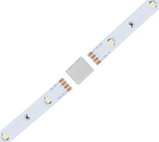 Connecteur blanc pour bande LED 12V DC avec contacts en cuivre et boîtier en plastique