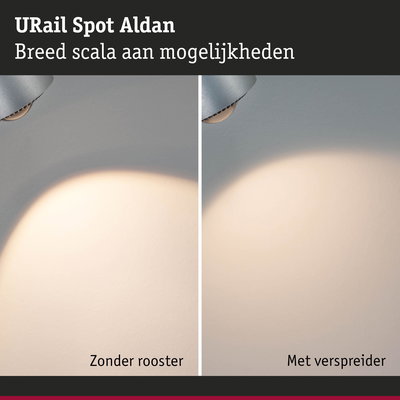 URail Spot Aldan aluminium spot met en zonder lichtverspreider voor flexibele LED-verlichting