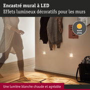 Encastrement mural LED avec lumière blanc chaud pour éclairage décoratif des murs