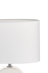 Abat-jour rond en tissu blanc moderne pour un éclairage intérieur élégant