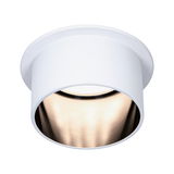 Ronde inbouw plafondspot van wit metaal met warm wit LED-licht voor moderne binnenverlichting