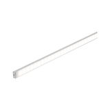 Bande LED fine en aluminium argenté avec diffusion uniforme de lumière blanche pour éclairage moderne