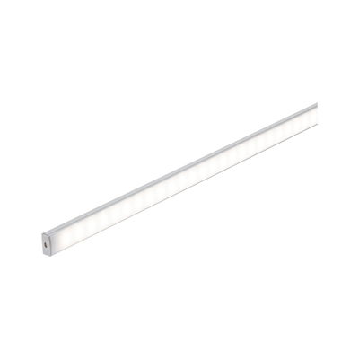 Bande LED fine en aluminium argenté avec diffusion uniforme de lumière blanche pour éclairage moderne