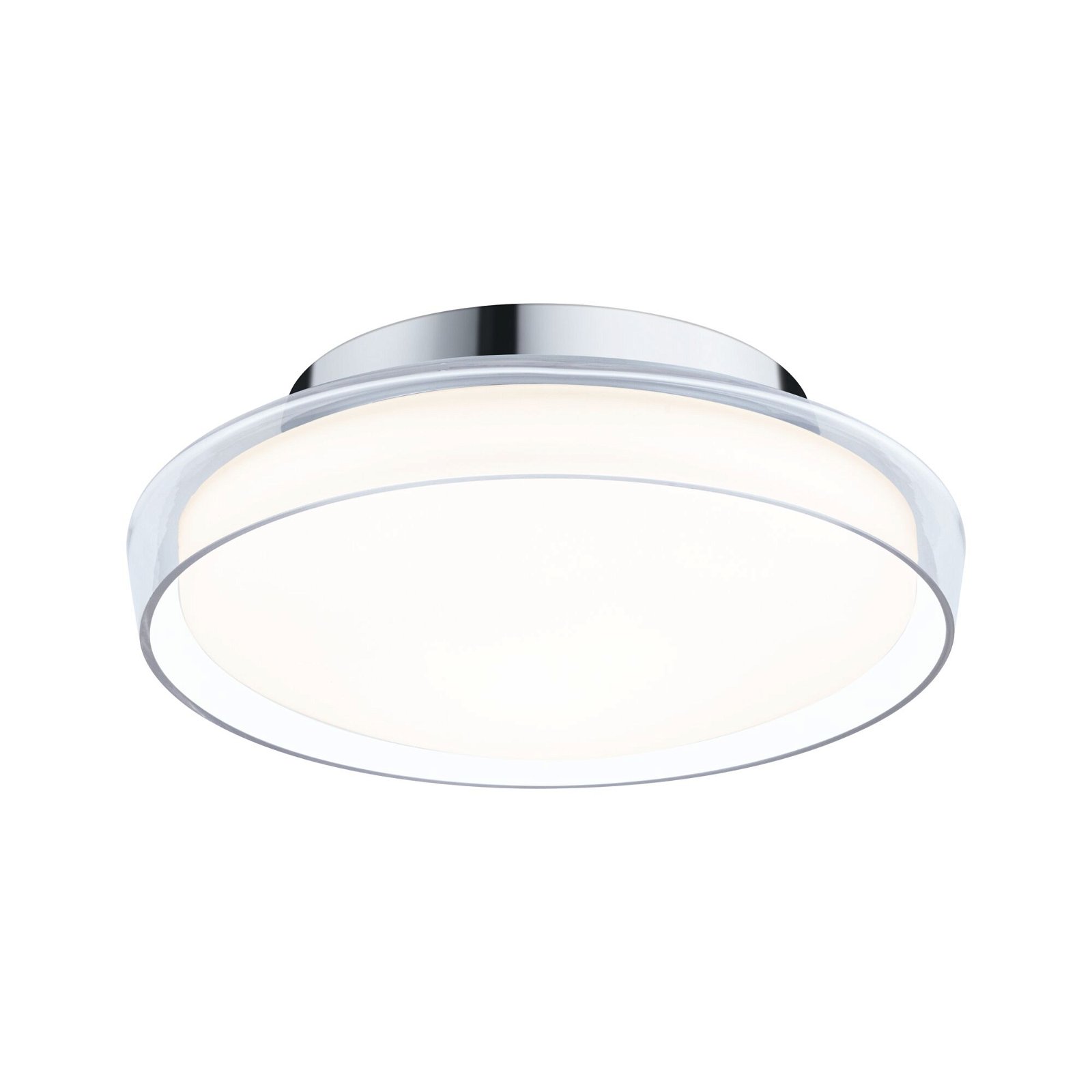 Selection Bathroom LED-plafondlamp Luena IP44 3000K 600lm 230V 11,5W Glas/Chroom