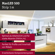 Moderne Küche mit MaxLED 500 LED-Lichtleiste 1 m Länge für Arbeitslicht und Akzente