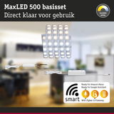 MaxLED 500 LED strip light set with tunable white, smart control, includes power supply and Zigbee gateway
