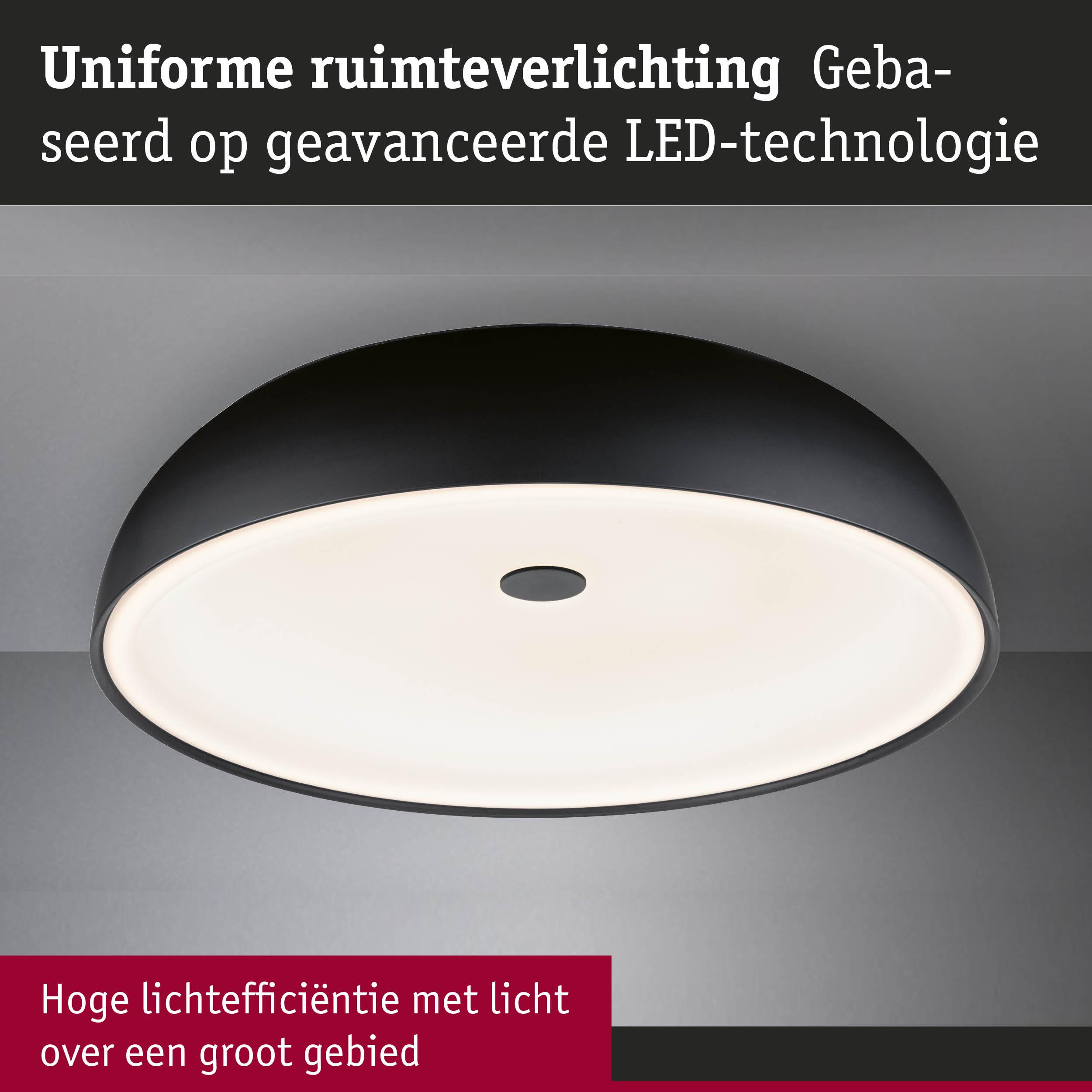 Ronde zwarte LED-plafondlamp met uniforme ruimteverlichting en hoge lichtefficiëntie voor grote ruimtes