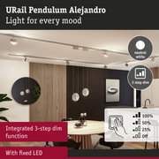 URail Pendulum Alejandro ceiling light with integrated 3-step dim function and fixed neutral white LED