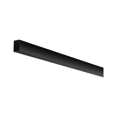 Slim black metal LED strip for modern indoor lighting and energy-efficient light accents