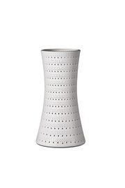 Abat-jour en céramique blanche avec petits trous pour éclairage LED décoratif