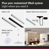 Guide to customizing URail lighting system with rail, connector, spot or pendant options for modern home lighting