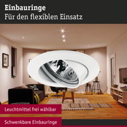 Premium Einbauleuchte schwenkbar rund 83mm 30° GU5,3 max. 50W 230/12V dimmbar Weiß