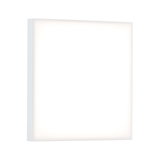 Plafonnier LED carré blanc avec lumière diffuse pour intérieurs modernes