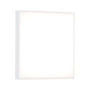 Square white LED wall light with aluminium frame for modern indoor lighting