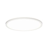 Rund hvid LED-loftlampe med slankt plastikdesign til moderne indendørs belysning