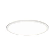 Plafonnier LED rond blanc au design fin en plastique pour éclairage intérieur moderne