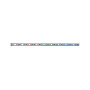 LED strip with multicolor RGB diodes on silver board for flexible lighting solutions