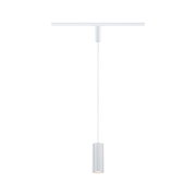 Moderner weißer Pendelleuchte mit zylindrischem Aluminiumschirm und LED-Beleuchtung für Wohnräume
