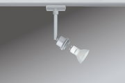 Srebrny metalowy reflektor LED z oprawką GU10 do nowoczesnego oświetlenia wnętrz