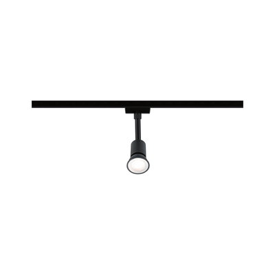 Spot LED noir en métal sur rail pour un éclairage d'accentuation flexible en intérieur