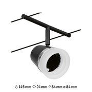 Schwarze Metall-Deckenleuchte mit weißem LED-Ring, moderner Spot für Innenbeleuchtung