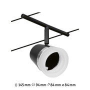 Schwarze Metall-Deckenleuchte mit weißem LED-Ring, moderner Spot für Innenbeleuchtung